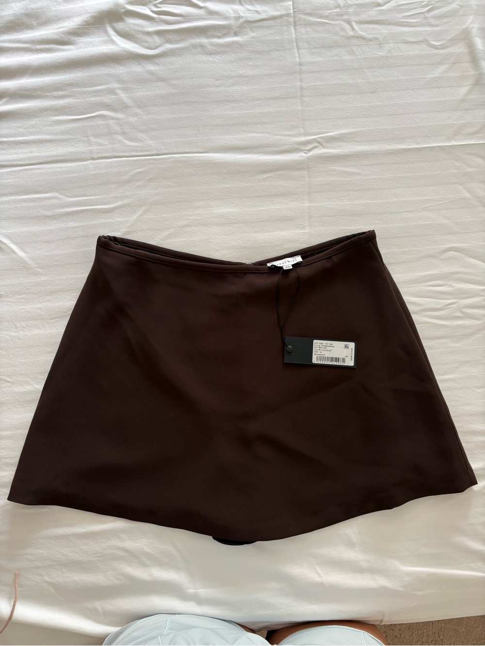 Gianni Bini Dark Brown A-Line Mini Skirt